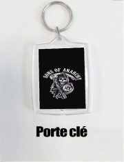 porte-clef-personnalise-rectangle Sons Of Anarchy Skull Moto