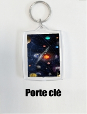 Porte Clé - Format Rectangulaire Systeme solaire Galaxy
