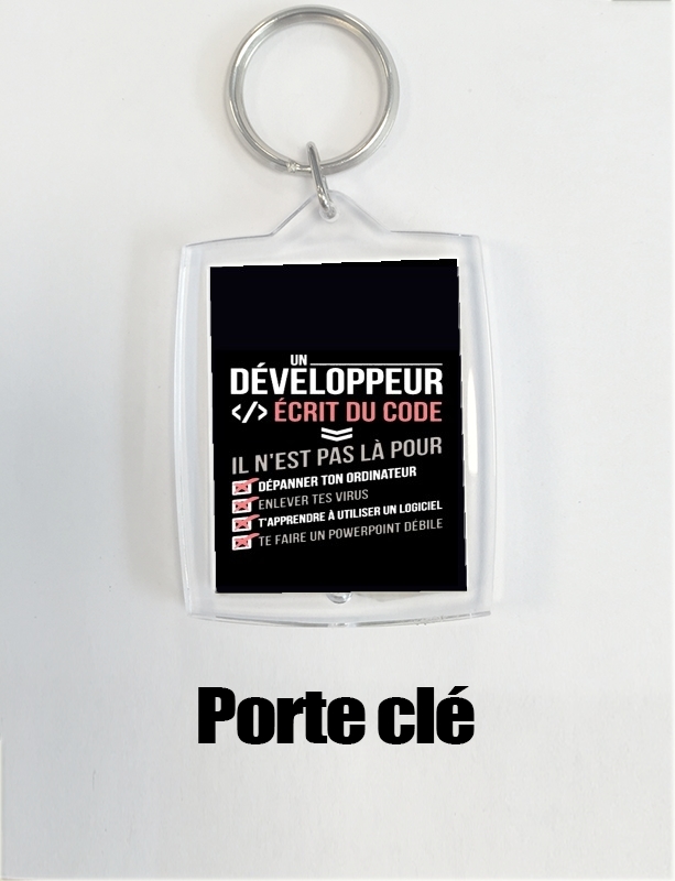 Porte Un développeur écrit du code Stop