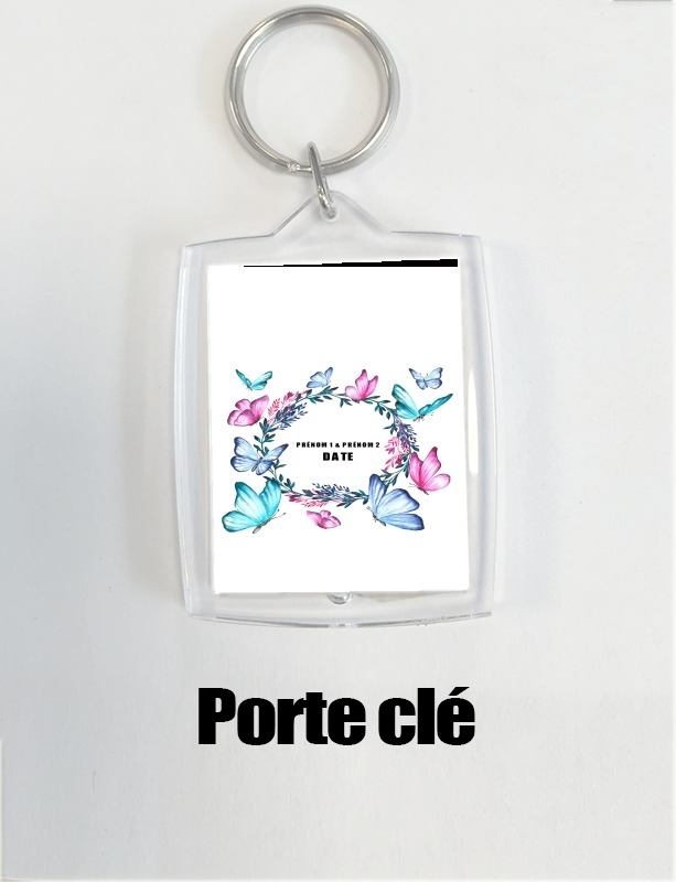 Porte Watercolor Papillon Mariage invitation