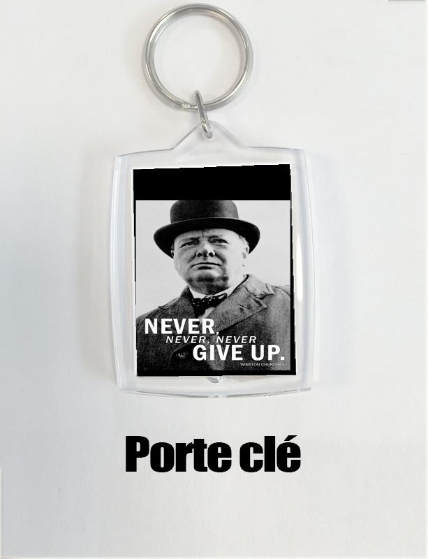 Porte Winston Churcill Never Give UP