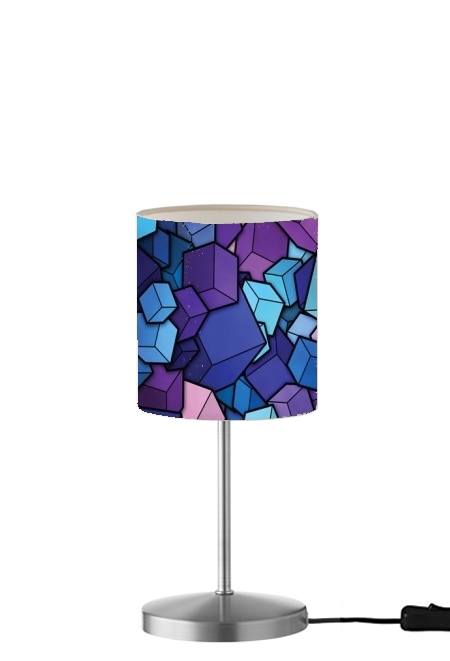 Lampe Cube bleu