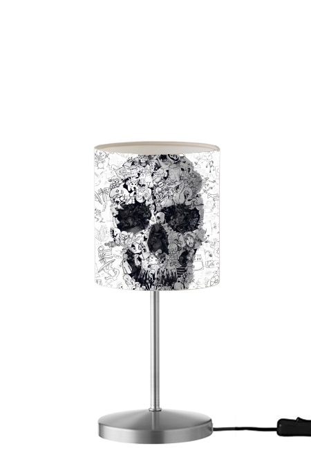 Lampe de table / chevet Doodle Skull