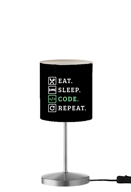 Lampe Eat Sleep Code Repeat