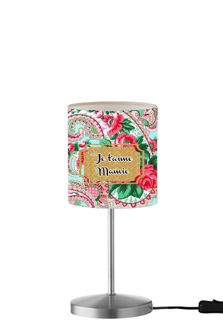 Lampe Floral Old Tissue - Je t'aime Mamie