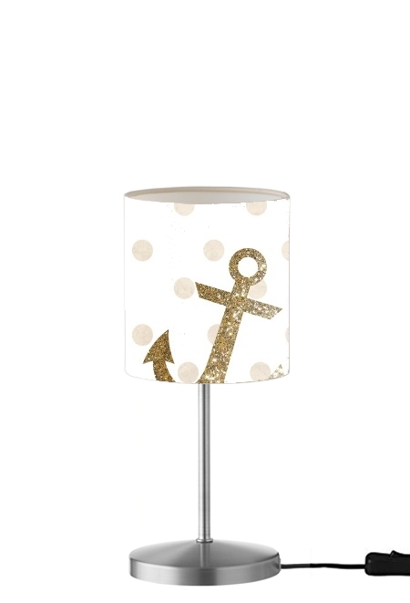 Lampe Glitter Anchor and dots in gold