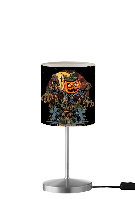 Lampe Halloween Pumpkin Crow Graveyard