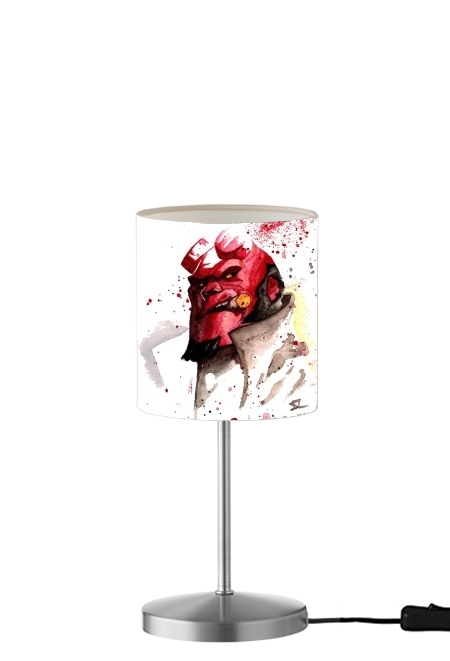 Lampe Hellboy Watercolor Art