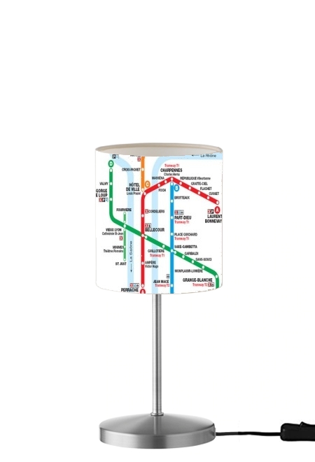 Lampe Plan de metro Lyon