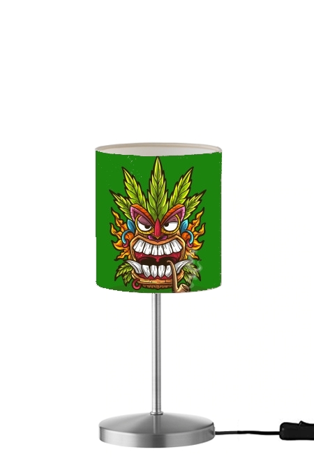 Lampe Tiki mask cannabis weed smoking