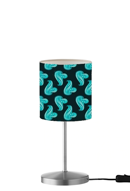 Lampe turquoise waves