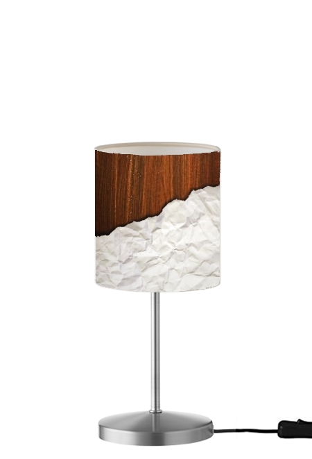 Lampe Wooden Crumbled Paper
