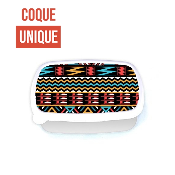 Lunch Box aztec pattern red Tribal