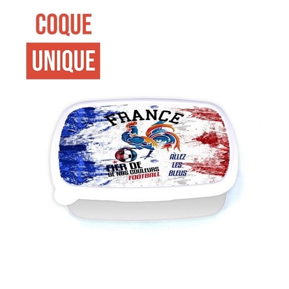 Lunch France Football Coq Sportif Fier de nos couleurs Allez les bleus