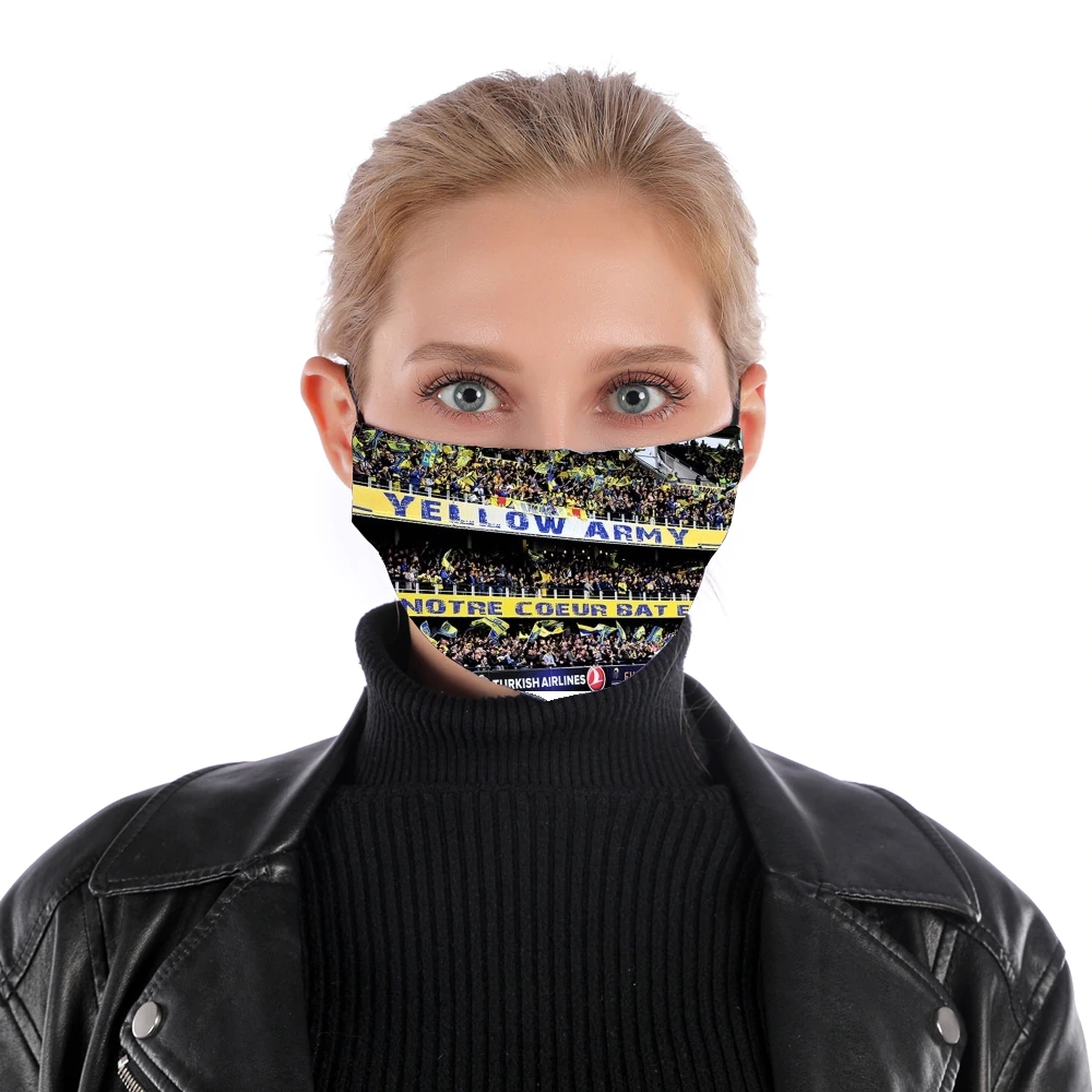 Masque alternatif en tissu barrière ASM Clermont