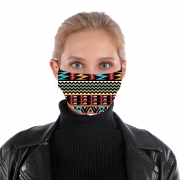 mask-tissu-protection-antivirus aztec pattern red Tribal