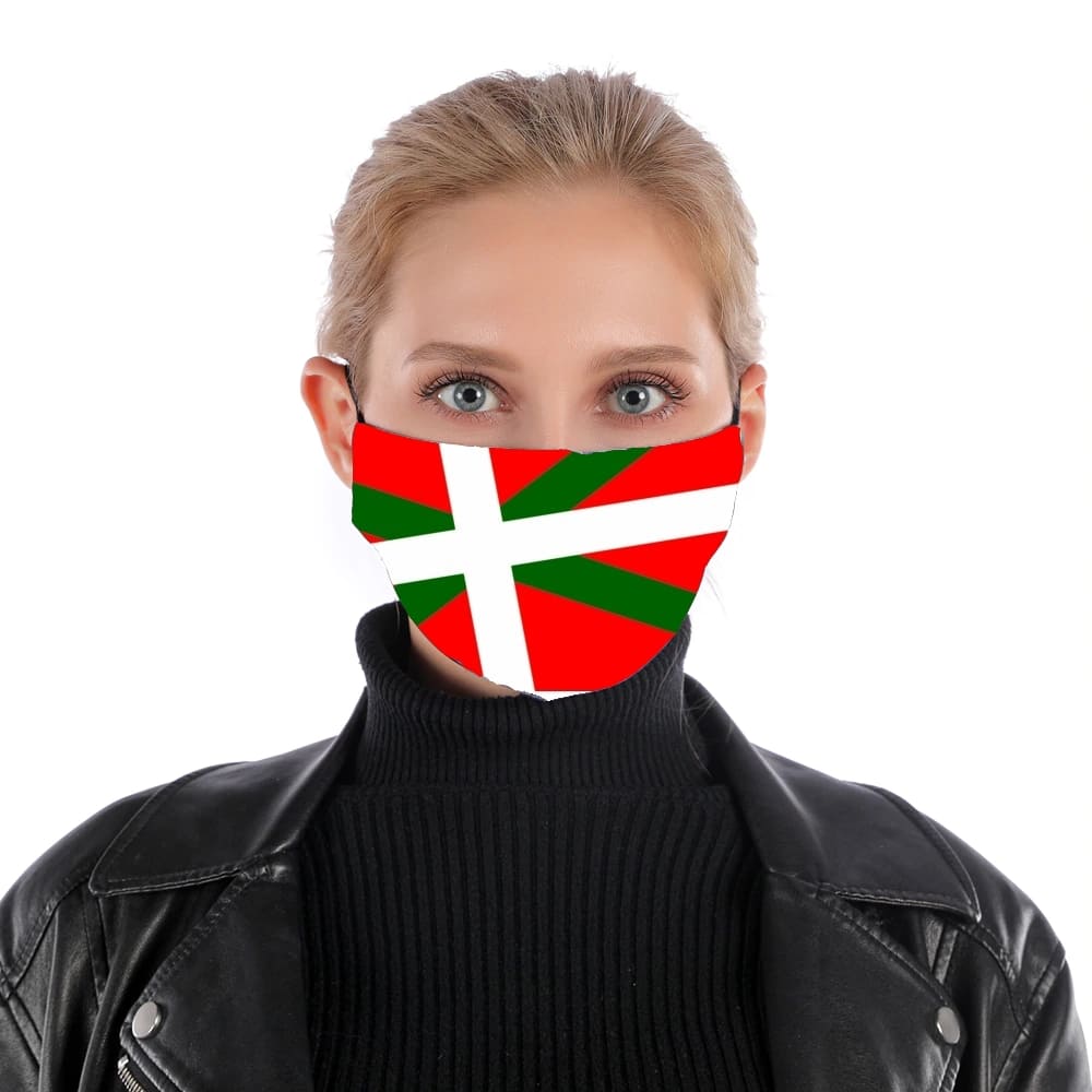Masque alternatif en tissu barrière Basque