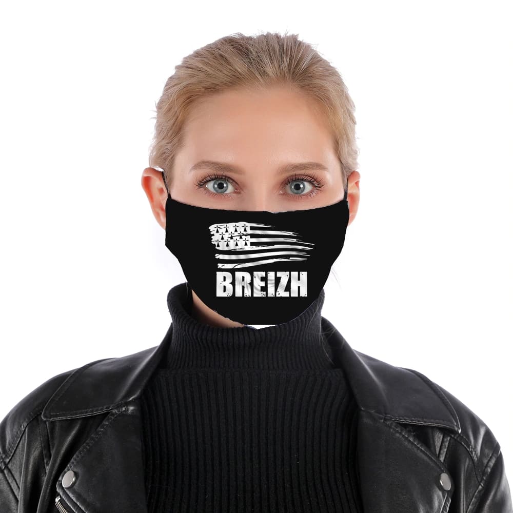 Masque alternatif en tissu barrière Breizh Bretagne
