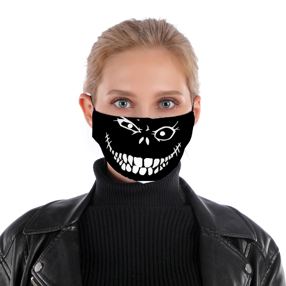 Masque alternatif en tissu barrière Crazy Monster Grin