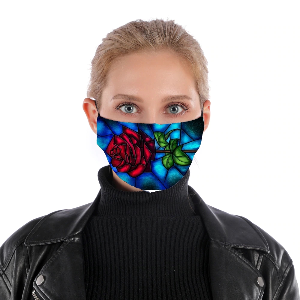 Masque alternatif en tissu barrière Rose Eternelle