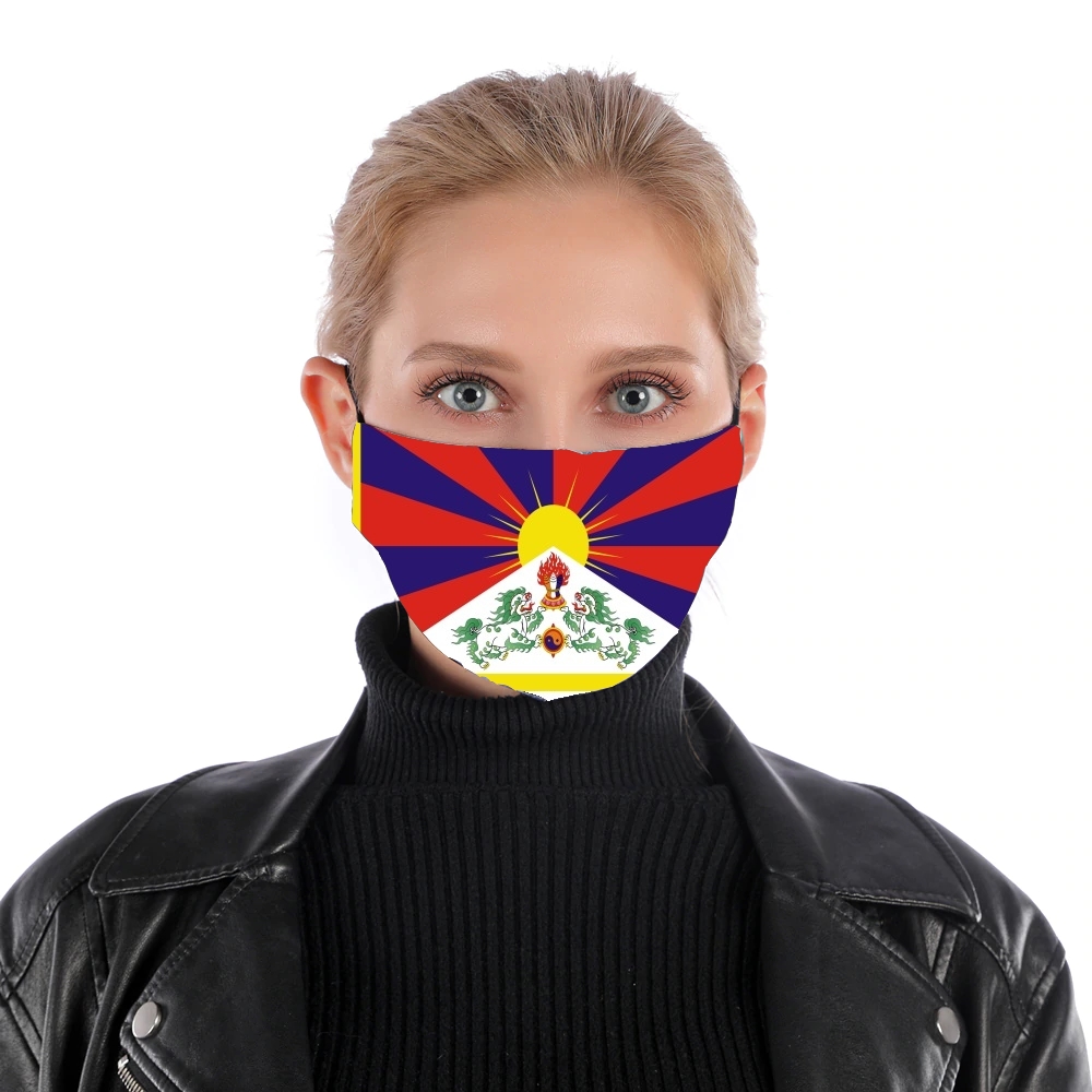 Masque Flag Of Tibet
