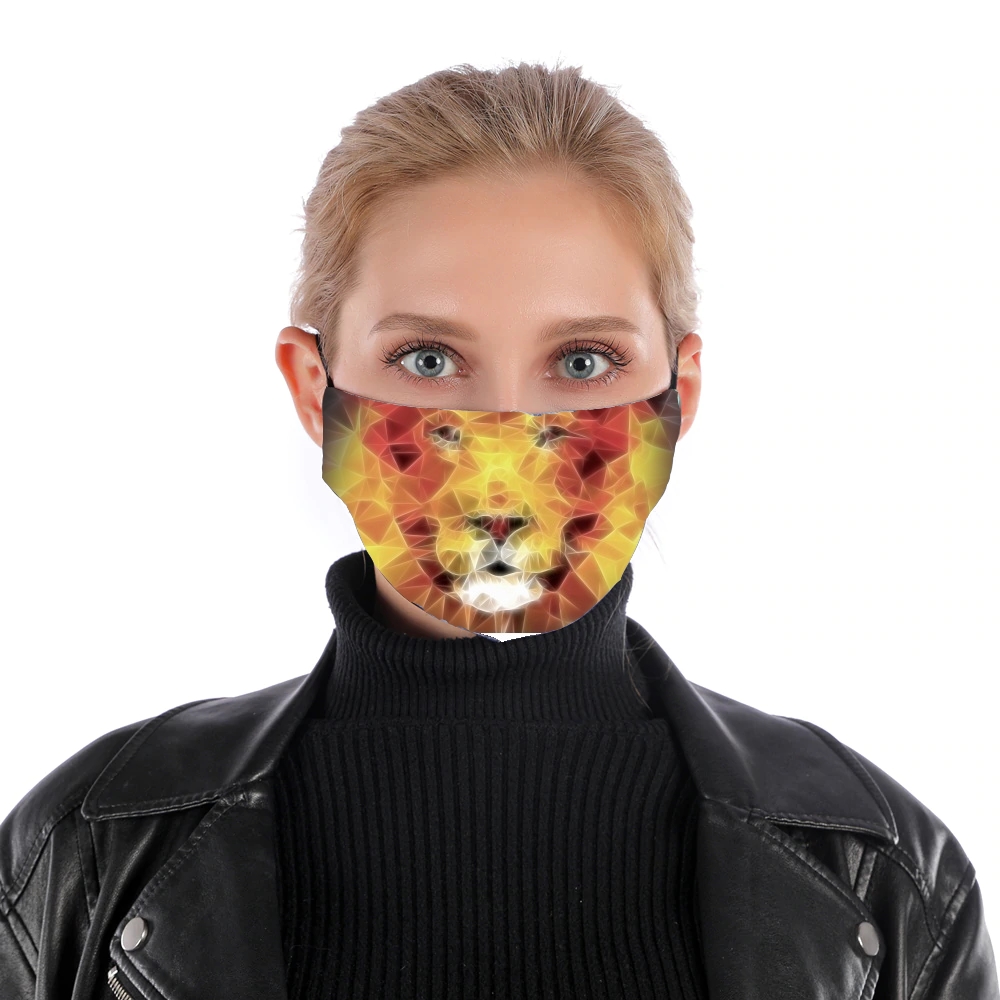 Masque fractal lion