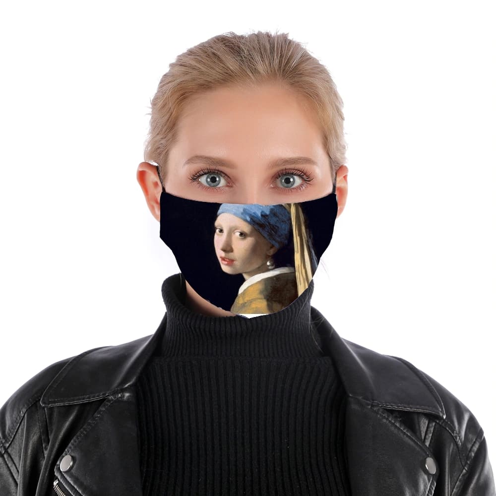 Masque alternatif en tissu barrière Girl with a Pearl Earring