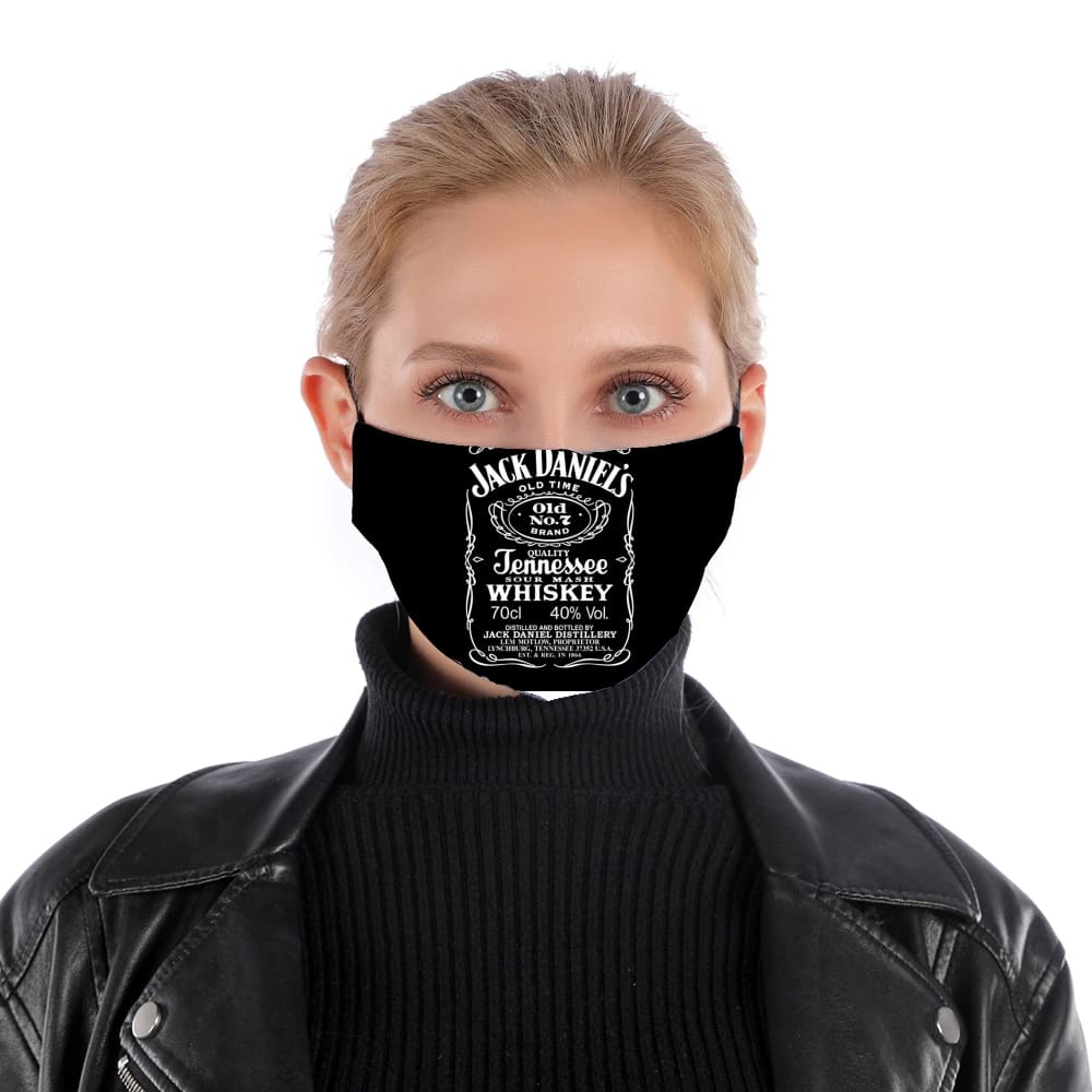 Masque alternatif en tissu barrière Jack Daniels Fan Design