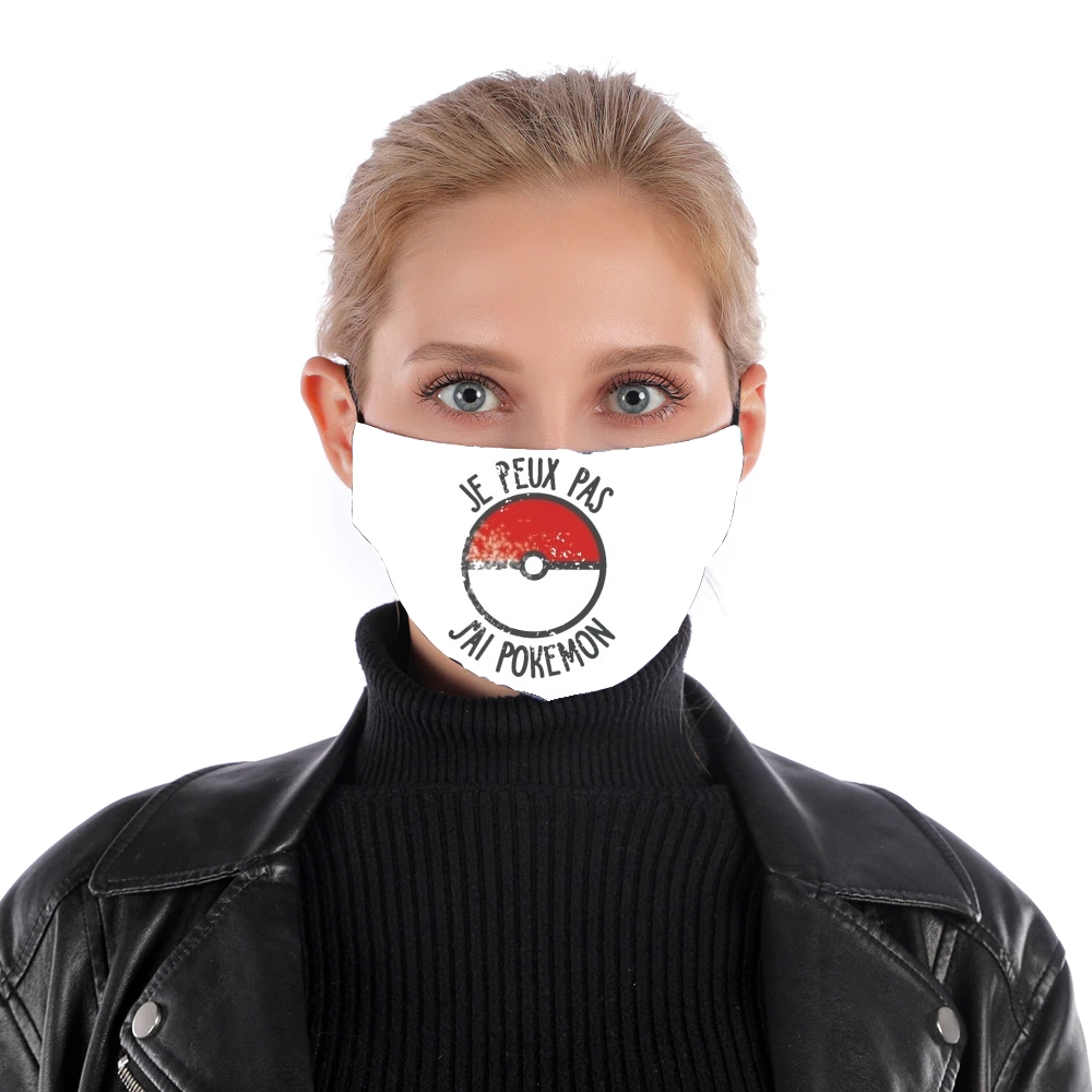 Masque Je peux pas j ai Pokemon