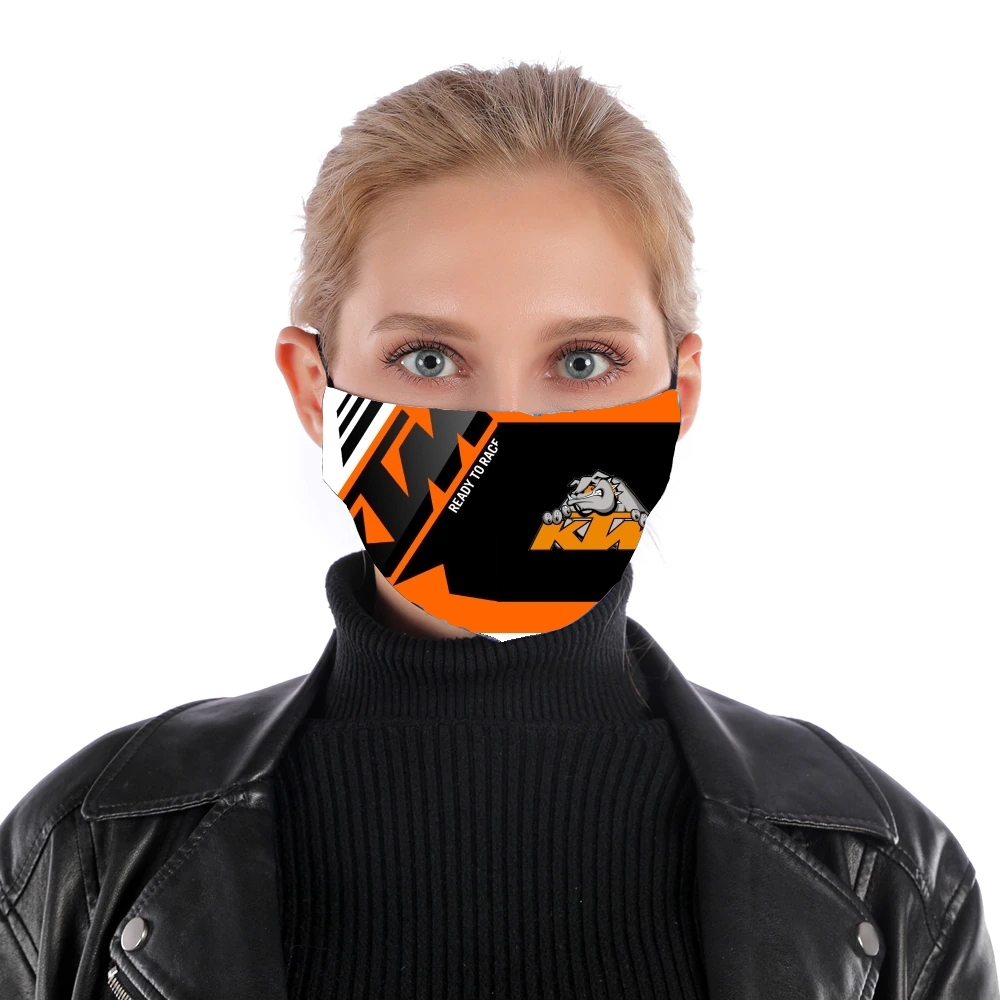 Masque alternatif en tissu barrière KTM Racing Orange And Black