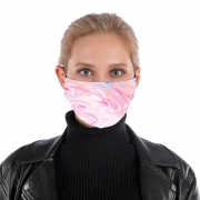 mask-tissu-protection-antivirus Minimal Marbre Rose