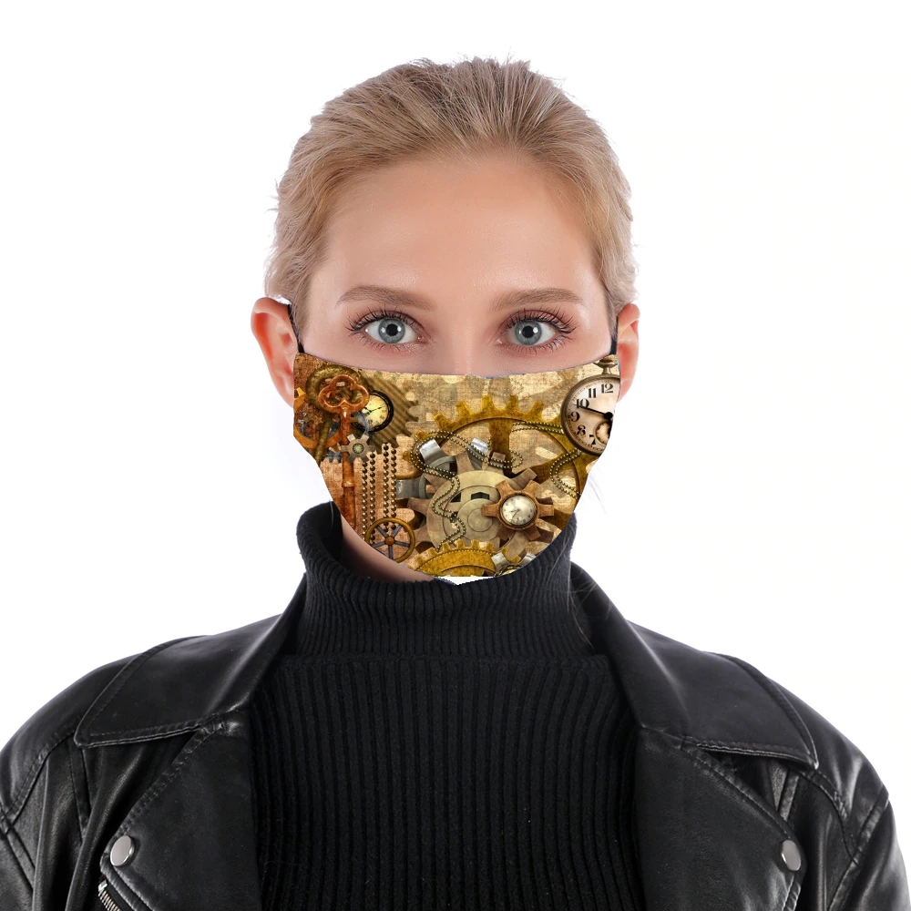 Masque alternatif en tissu barrière steampunk