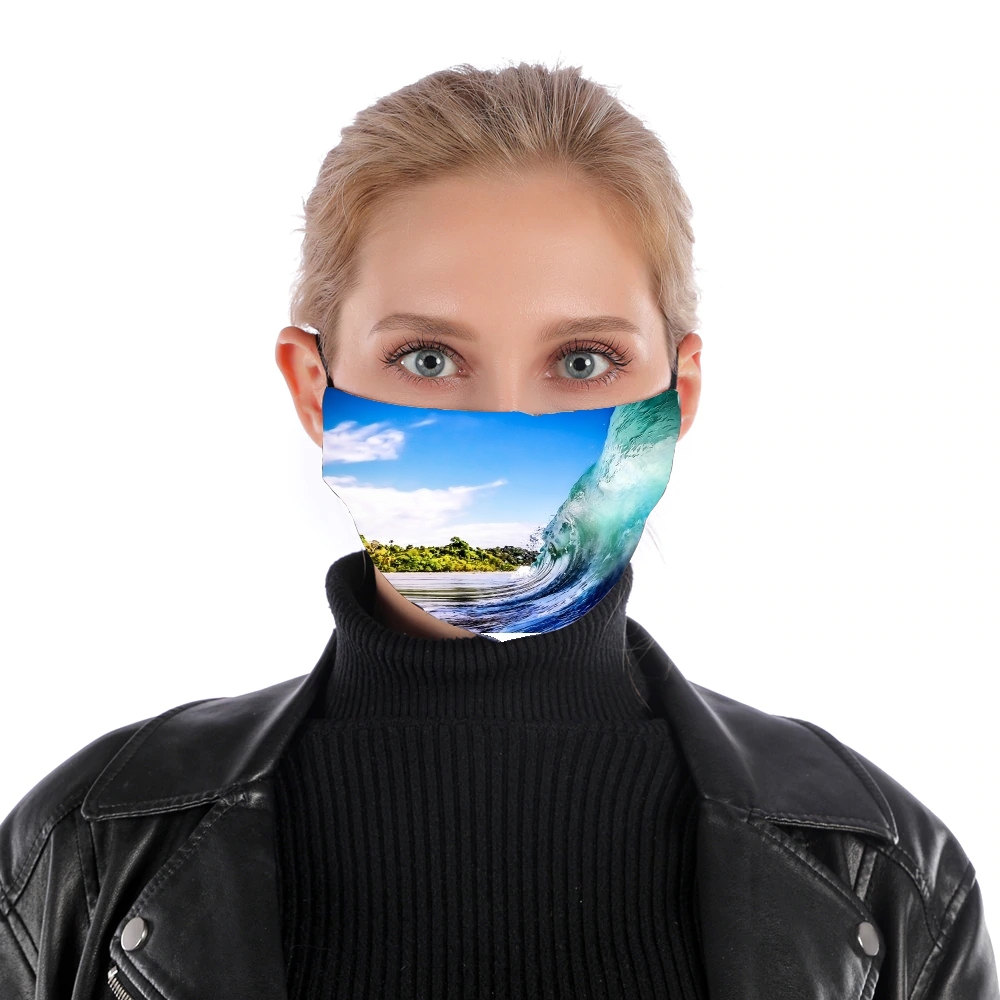 Masque alternatif en tissu barrière Wave Wall