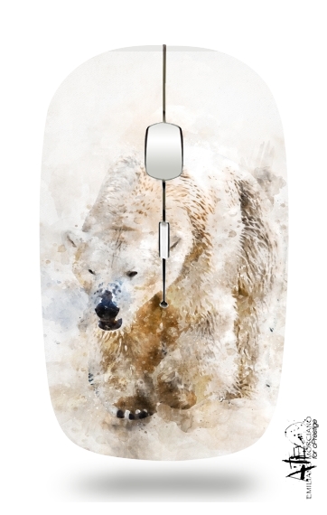 Souris Abstract watercolor polar bear