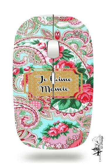 Souris Floral Old Tissue - Je t'aime Mamie