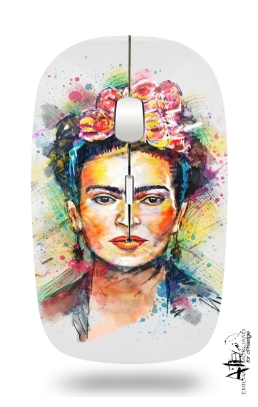 Souris optique sans fil avec recepteur usb Frida Kahlo