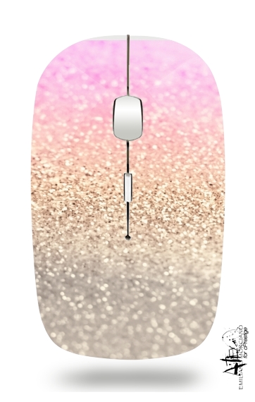 Souris optique sans fil avec recepteur usb Gatsby Glitter Pink