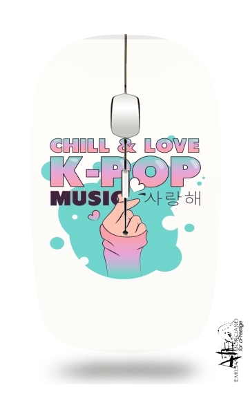 Souris Hand Drawn Finger Heart Chill Love Music Kpop