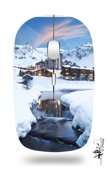 Souris Llandscape and ski resort in french alpes tignes
