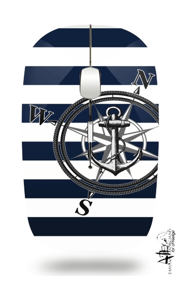 Souris optique sans fil avec recepteur usb Navy Striped Nautica