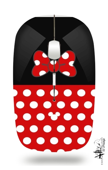 Souris Red And Black Point Mouse