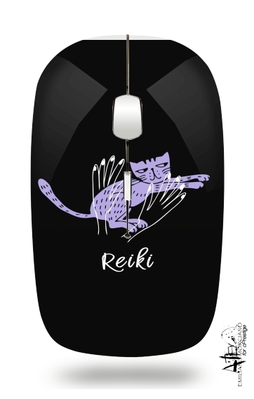 Souris Reiki Animal chat violet