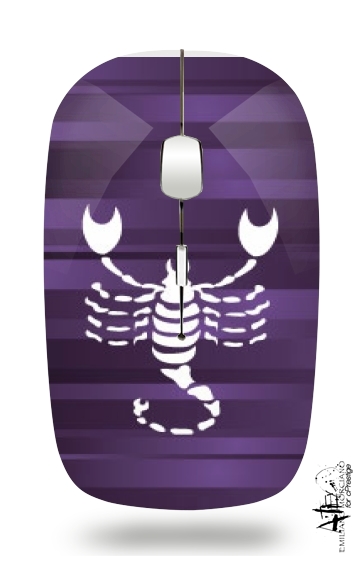 Souris optique sans fil avec recepteur usb Scorpion - Signe du Zodiaque
