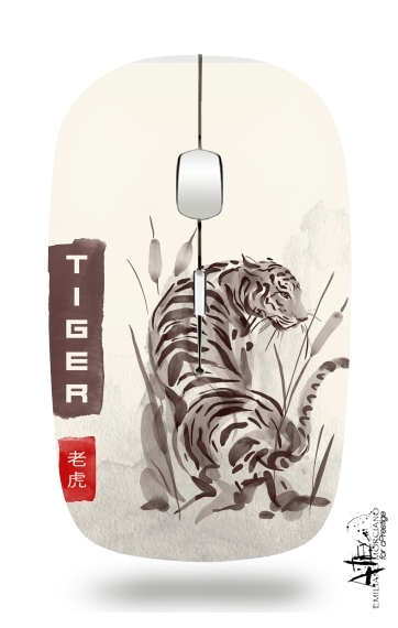 Souris Tiger Japan Watercolor Art