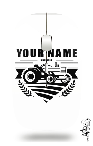 Souris Tracteur Logo personnalisable prénom date de naissance