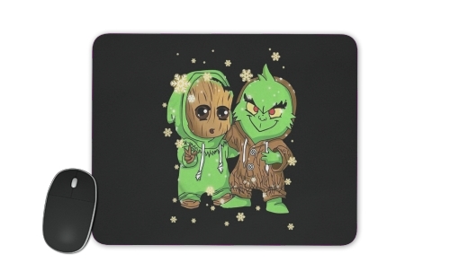 Tapis Baby Groot and Grinch Christmas
