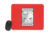 tapis-de-souris Christmas makes me Angry cat