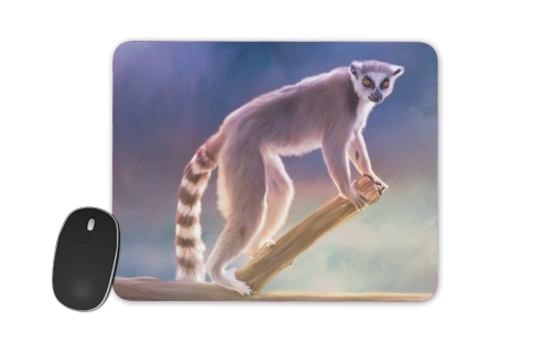 Tapis Cute painted Ring-tailed lemur