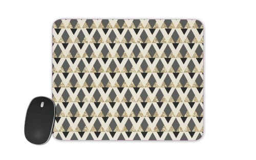 Tapis Glitter Triangles in Gold Black And Nude