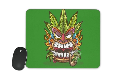 Tapis Tiki mask cannabis weed smoking
